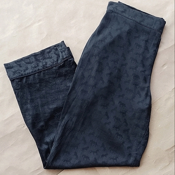 Stella Mccartney Silk Gloria Horse Pajama P.J. Pant size Medium - Picture 3 of 5